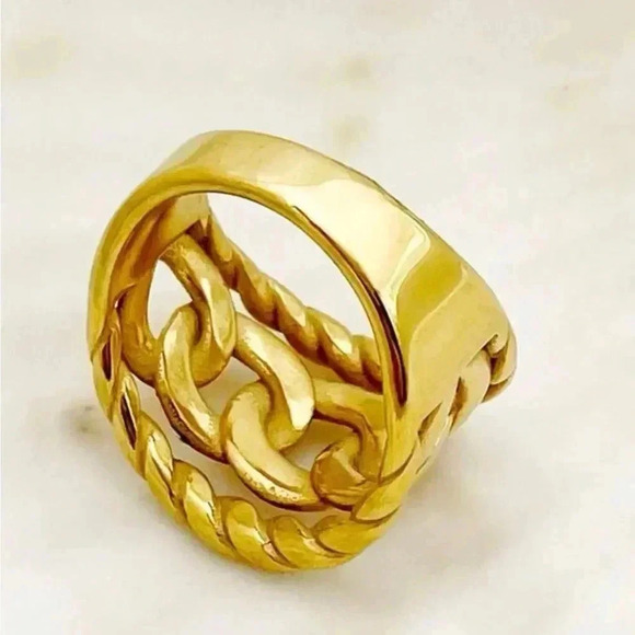 Chain twist ring   - Picture 2 of 3